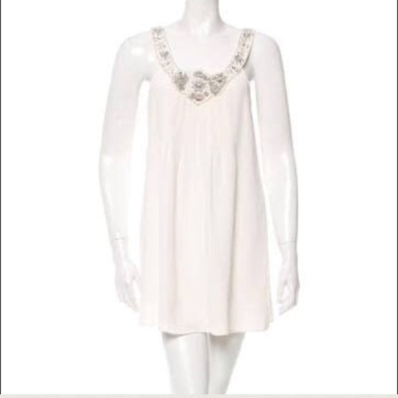 Alice + Olivia Dresses & Skirts - Alice + Olivia | ivory silk beaded cocktail dress
